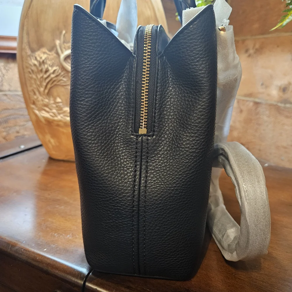 Michael Kors Black Leather Shoulder Bag